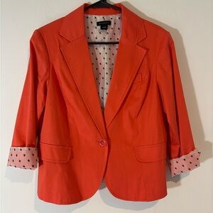 Metaphor Women’s Size 14 Quarter Sleeve Coral Blazer Business Casual Spring